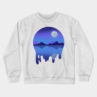 Melting Moonscape Crewneck Sweatshirt